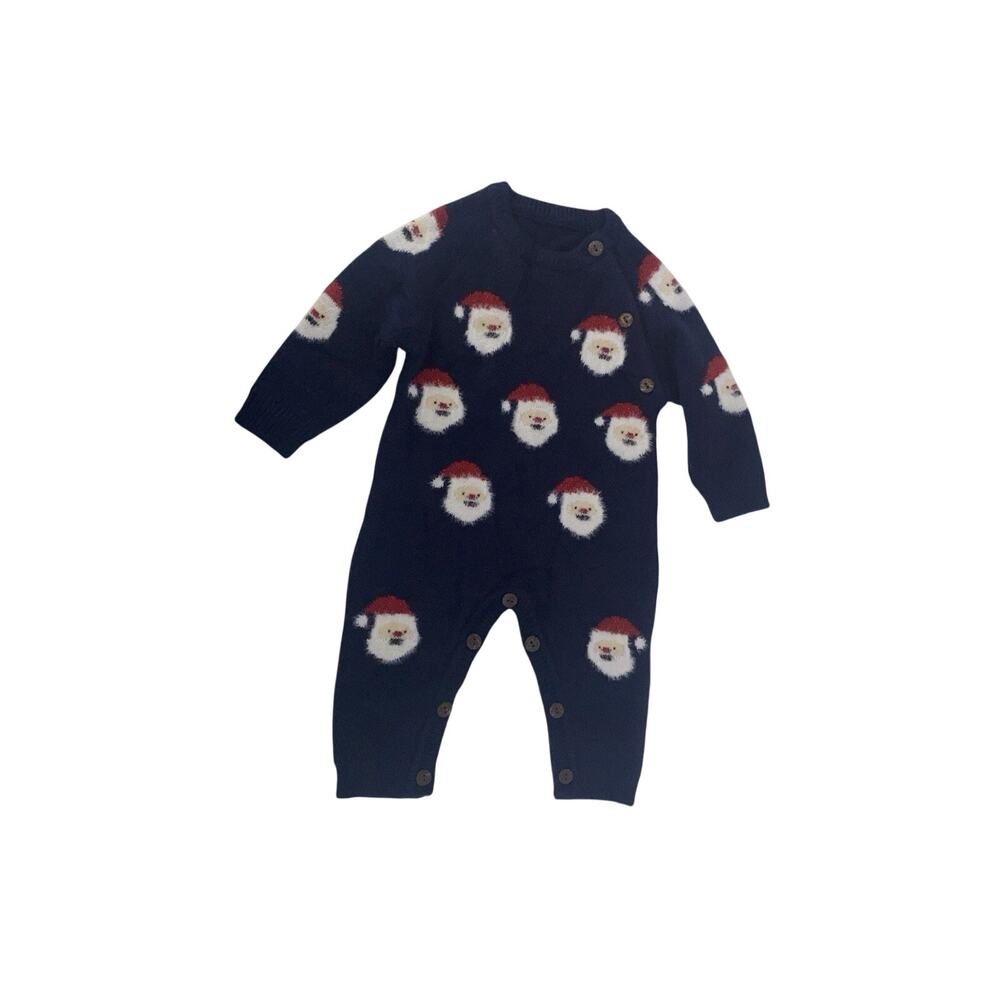 Simplee kids Christmas Sweater Holiday Party Knitted Snaps 2M NWT